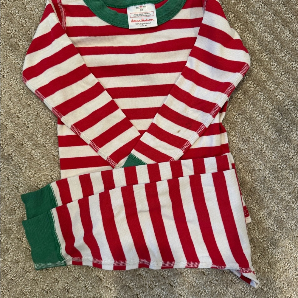 Hanna Red and White Kids Pajamas